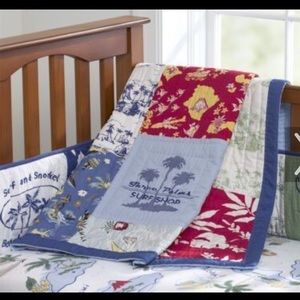 Pottery Barn Kids crib fitted sheet and crib skirt